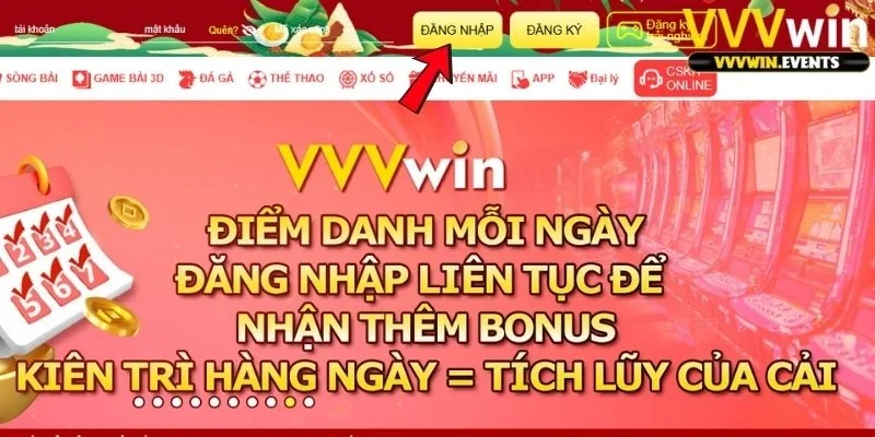 Đăng nhập VVVwin